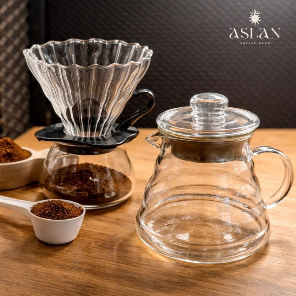 V60 Vidrio + Cucharita